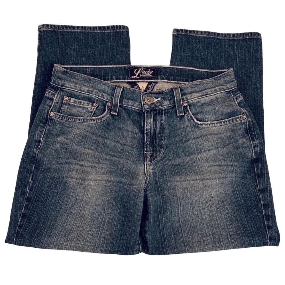 LUCKY Brand Dungarees Classic Rider Crop Jeans Size 6/28